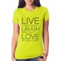 Marškinėliai Live Laugh Love Marškinėliai Live Laugh Love